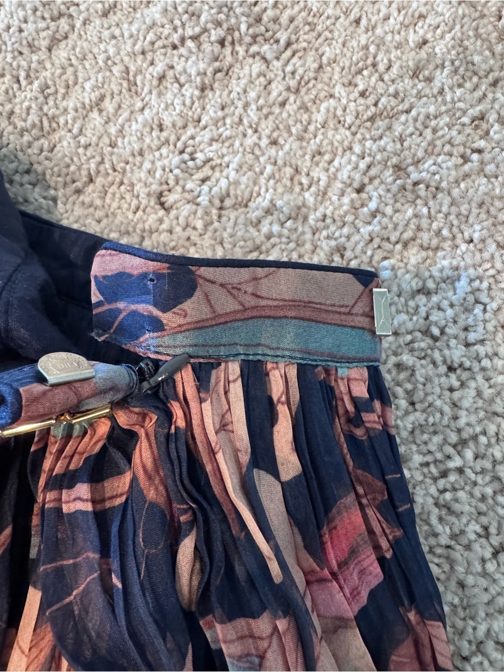 Lightweight navy blue lehenga - Picture 9 of 15